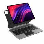 Moxedo Magic Wireless Keyboard with Smart Multi-Touch Trackpad USB-C Charging Port RGB Backlight with Leather Back Case Compatible for iPad 10.9 inch