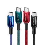 Moxedo CavoX Type-C to Type-C 60W Power Delivery Charge and Data Sync Braided Cable 1.2m 4 Pack