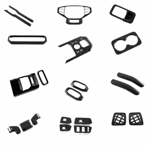 Carbon Fiber Interior Accessories Kit Trim For Jetour Traveller T2 23-25