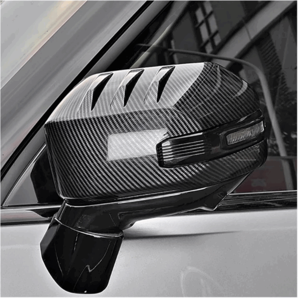 Jetour Traveller T2 Reverse Mirror Shell Sticker Rearview Mirror Cover- Carbon Fiber Pattern