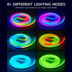 ⁦LED Mood Lights multicolor LED strip and 5 meters⁩ - الصورة ⁦3⁩
