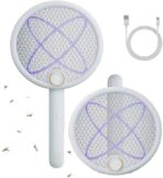 Electric Fly Swatter Foldable Bug Zapper Racket