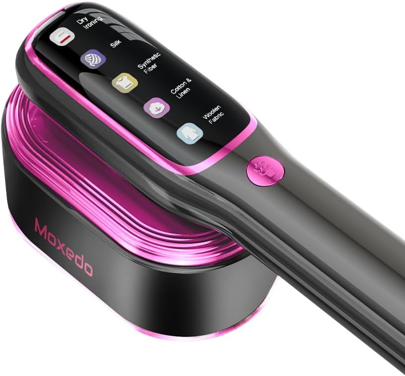 51uMI0+2MdL._AC_SL1500_ Moxedo Heatrix Dynamic Steam Flat Iron 1200W Portable Handheld - الصورة 1