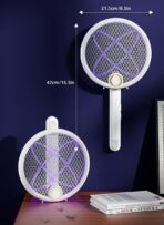 Electric Fly Swatter Foldable Bug Zapper Racket - Image 5