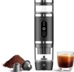 LePresso 4 in 1 Portable Coffee Maker with Milk Frother