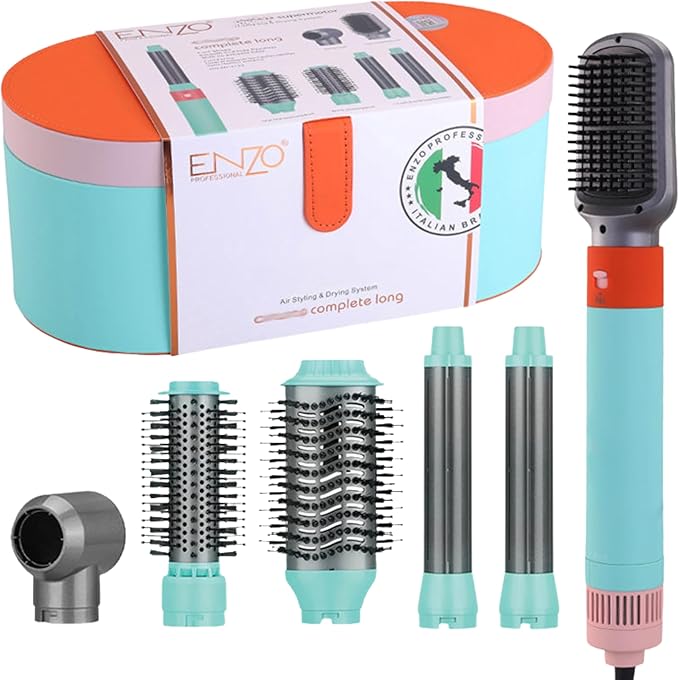 71VfN2HMezL._AC_SX679_ Enzo 6 in 1 Hair Styler & Dryer Set 1500W - Image 1