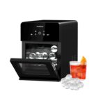 Porodo Sphere Ice Maker Countertop 250W, Auto-Cleaning, 160 Bullet Ice Cubes Daily (10kg/24H), 1.6L Water Tank