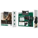Green Lion GD-13 Power Pro Cordless Hammer Drill - Green - Image 4