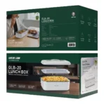 ⁦Green Lion GLB-20 Lunch Box Portable Food Warmer - White⁩ - الصورة ⁦2⁩