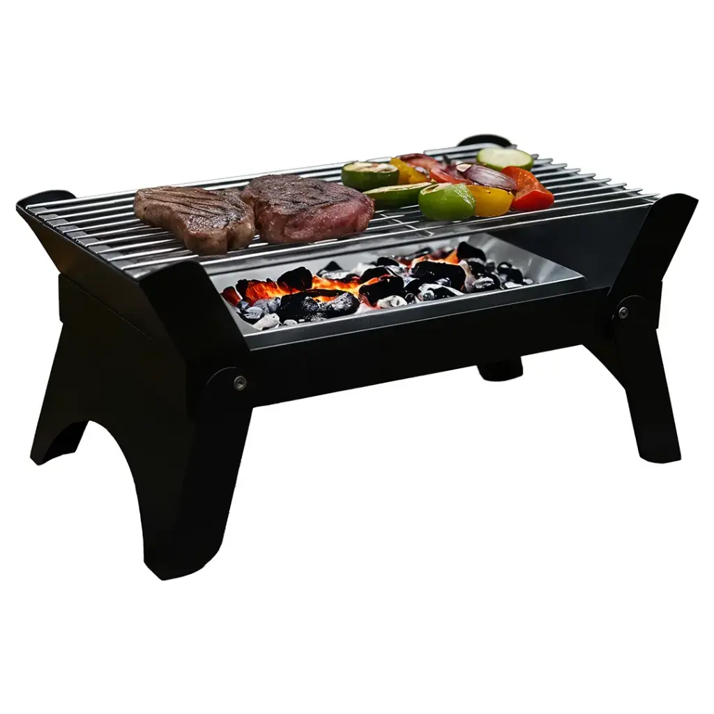 Green Lion Qudra Foldable BBQ Grill - Black1 Green Lion Qudra Foldable BBQ Grill - Black - Image 1