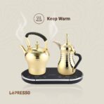 ⁦LePresso Dual Pot Arabic Coffee And Tea Dallah⁩ - الصورة ⁦3⁩