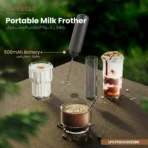 ⁦Lepresso Brewology Coffee Kit (Espresso Maker, Rechargeable Grinder & Milk Frother) - Black⁩ - الصورة ⁦2⁩