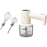 Porodo Lifestyle Multi-Function Rechargeable Hand Blender - Beige