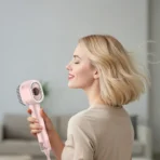 Porodo 2-In-1 Hair Dryer & Straightener Brush with Smart Temperature Control - Pink - Image 3