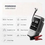 ⁦Porodo Multi-Function 6-In-1 Power Tool Jump Starter with Air Compressor & Power Bank - Black Gray⁩ - الصورة ⁦2⁩