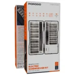 ⁦Porodo TechFix 97‑In‑1 Electric Screwdriver Kit - Black⁩ - الصورة ⁦2⁩
