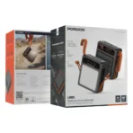Porodo Laros Solar Power Bank with 22.5W Fast Charging & Built-In Cables - Black - Image 4