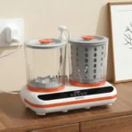 Porodo Lifestyle Launder Twin 2L Portable Mini Washing Machine - White - Image 2