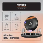 Porodo Lifestyle All-In-One Nail Trimmer Set - Black - Image 7
