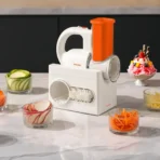 ⁦Porodo Lifestyle Fresko Multi-Functional Salad Maker with 4 Slicing Blades - White⁩ - الصورة ⁦5⁩