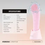 Porodo Lifestyle Sonic Vibration Facial Cleansing Brush - Pink - Image 8