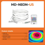 ⁦LED Mood Lights multicolor LED strip and 5 meters⁩ - الصورة ⁦5⁩