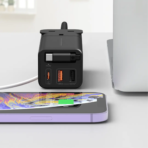 Powerology Desktop Charging Station - Black - Image 4