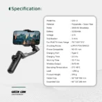 Green Lion New York Gimbal Smart Face Tracking - Black - Image 2