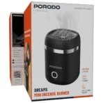 Porodo Lifestyle Dreams Mini Incense Burner - Black - Image 5