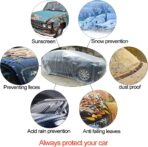 4 Packs Disposable Car Cover Clear Plastic - Image 4