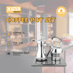Coffee Pot Set 1.2L 1600w -DENX DX3410 - Image 4